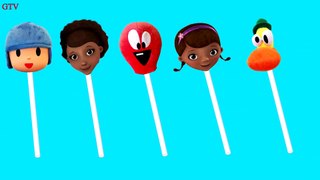 Pocoyo Doc McStuffins Lollipop Finger Family Song Nursery Rhymes for Children and Kids