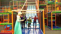 FROZEN ELSA Birthday Party! w/ SPIDERMAN Joker Hulk Fun Superhero in Real Life Frozen Elsa Spiderman