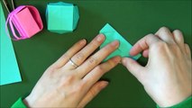 「ランドセル」立体折り紙Backpack origami