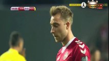 Christian Eriksen Goal - Denmark vs Romania 1-0 08.10.2017