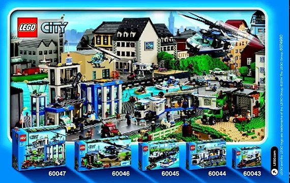 Lego City Police Helicopter Surveillance instructions, Lego 60046