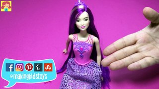 DIY Barbie Doll Makeover - Doll Hair Fishtail Braid and New Clothes - Making Kids Toys