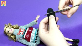 DIY Easy No Sew Barbie Doll Shorts - How to Make Doll Clothes - Making Kids Toys