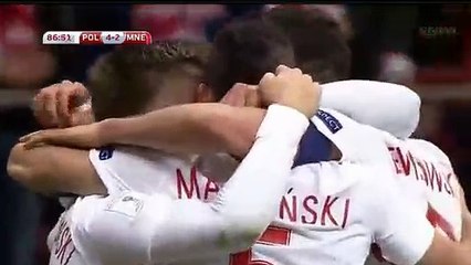 Filip Stojkovic Own Goal Goal HD - Poland 4-2 Montenegro