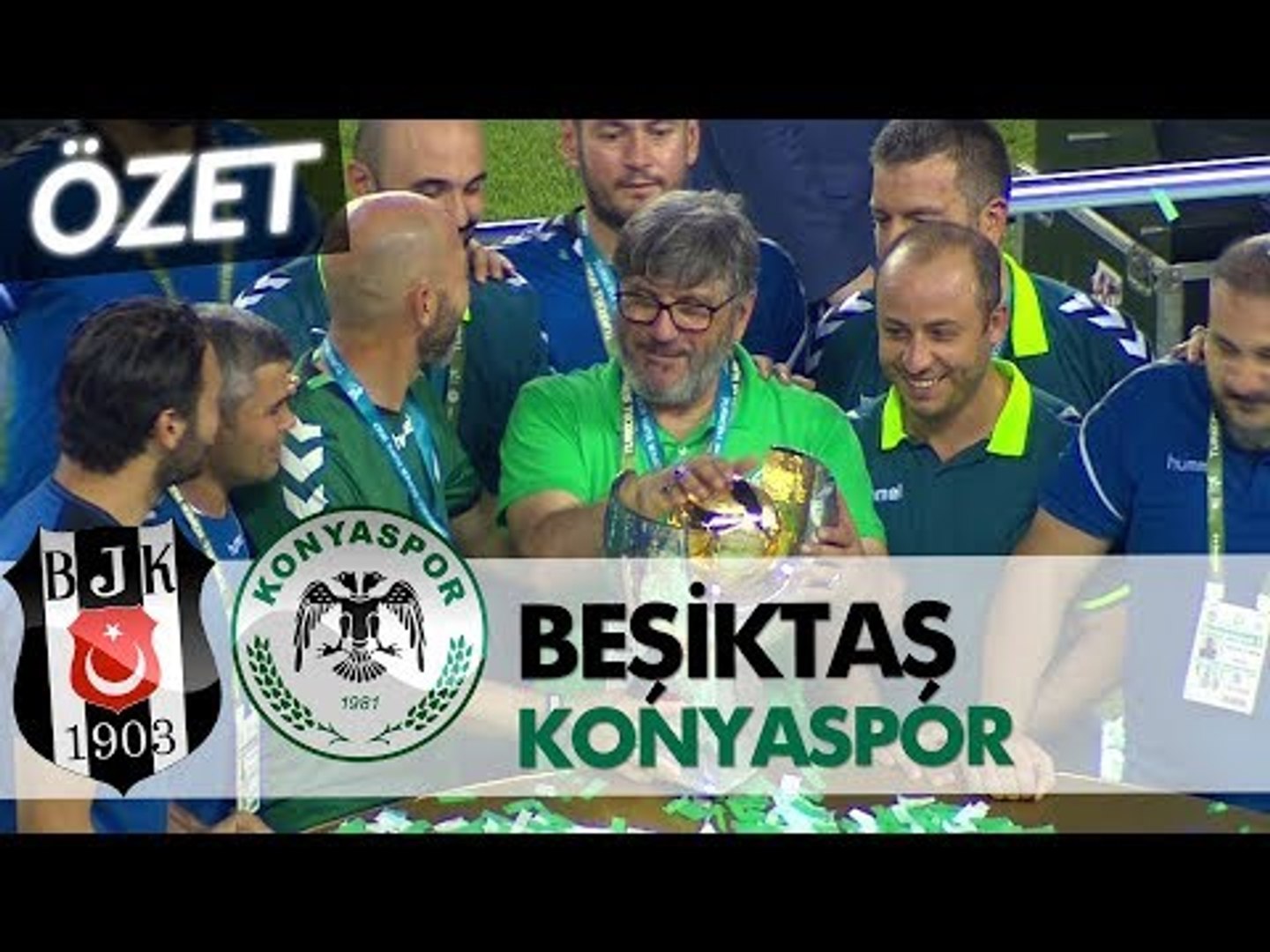 Beşiktaş: 1 - Konyaspor: 2 maç özeti (Süper Kupa 2017) - Dailymotion Video