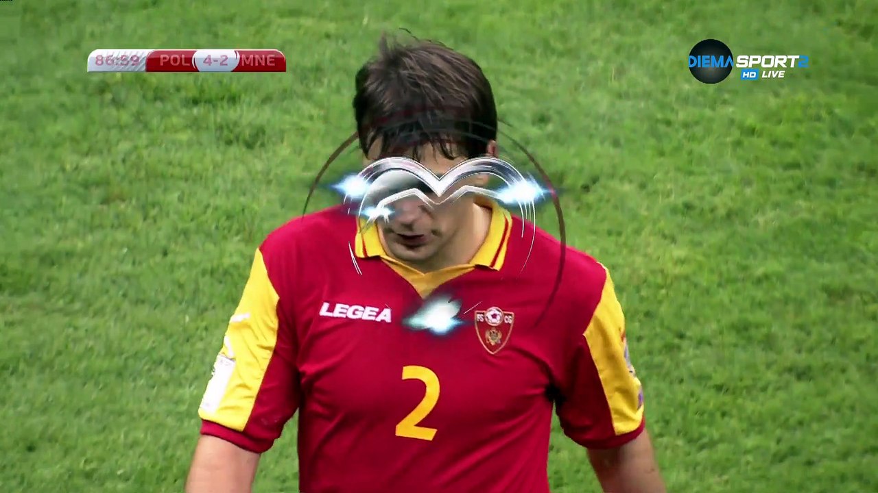 4-2 Filip Stojković OwnGoal FIFA  WC Qualification UEFA  Group E - 08.10.2017 Poland 4-2 Montenegro