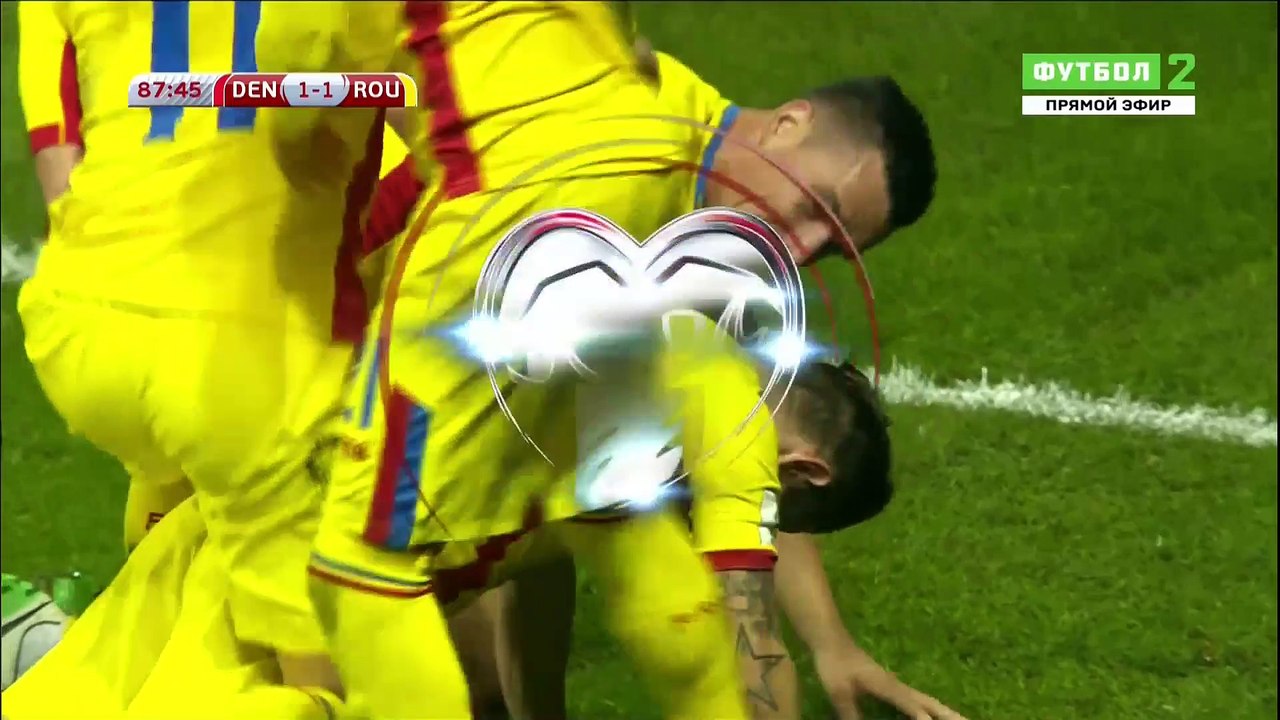 1-1 Ciprian Deac Goal FIFA  WC Qualification UEFA  Group E - 08.10.2017 Denmark 1-1 Romania