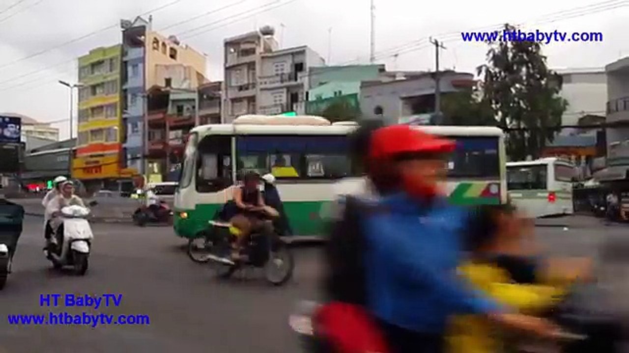 WHEELS ON THE BUS | Saigon Bus No 07 - Xe Ô tô Buýt 07- Nursery Rhymes for Children by HT BabyTV