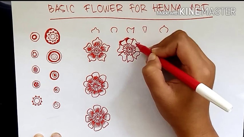 Belajar Henna Untuk Pemula Basic Flower Of Henna Art Video Dailymotion