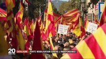 Barcelone : rassemblement historique des opposants à l'indépendance de la Catalogne