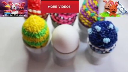 Rainbow Loom Große Ostereier - 5 Variationen