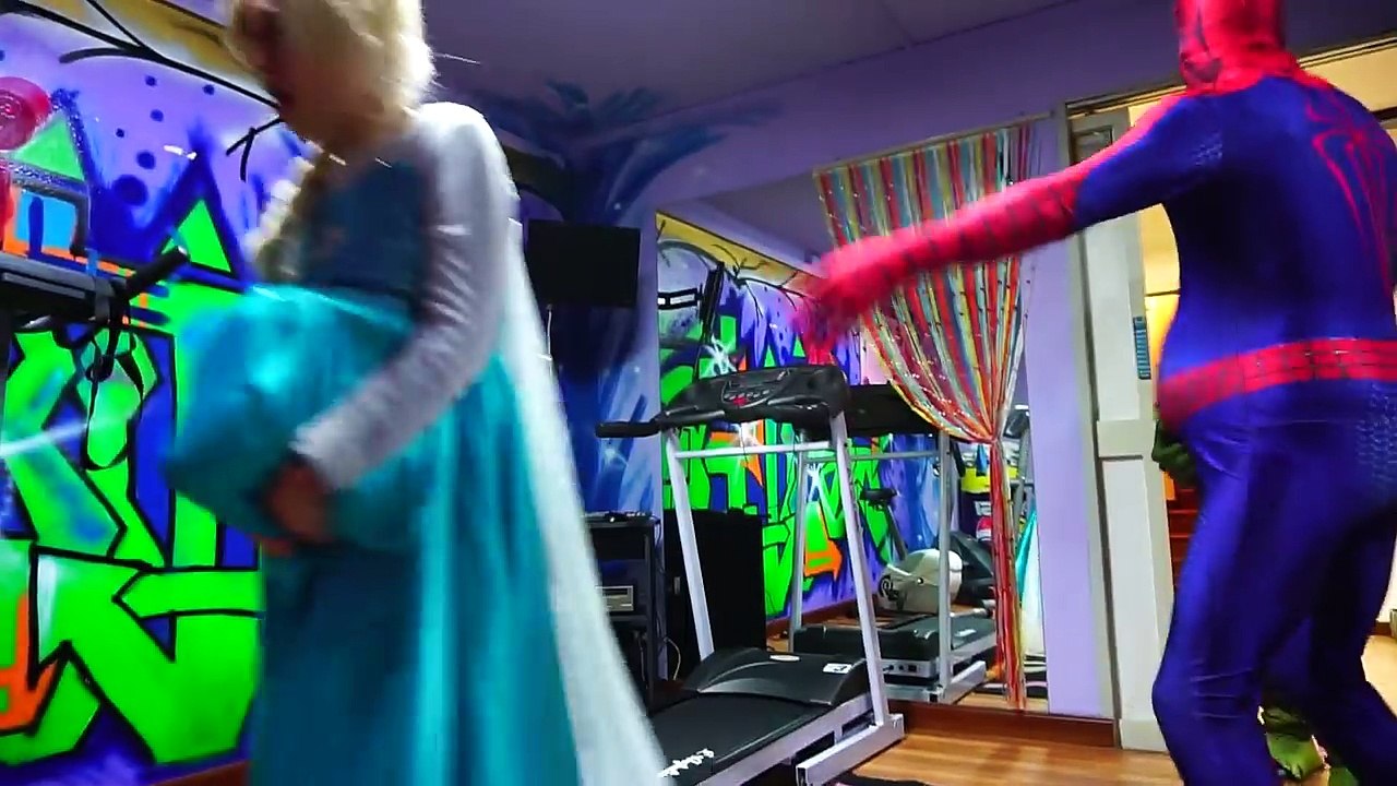 Spiderman is SUPER FAT! W/ Frozen Elsa & Hulk Joker! Funny Superheroes In Real Life Videos