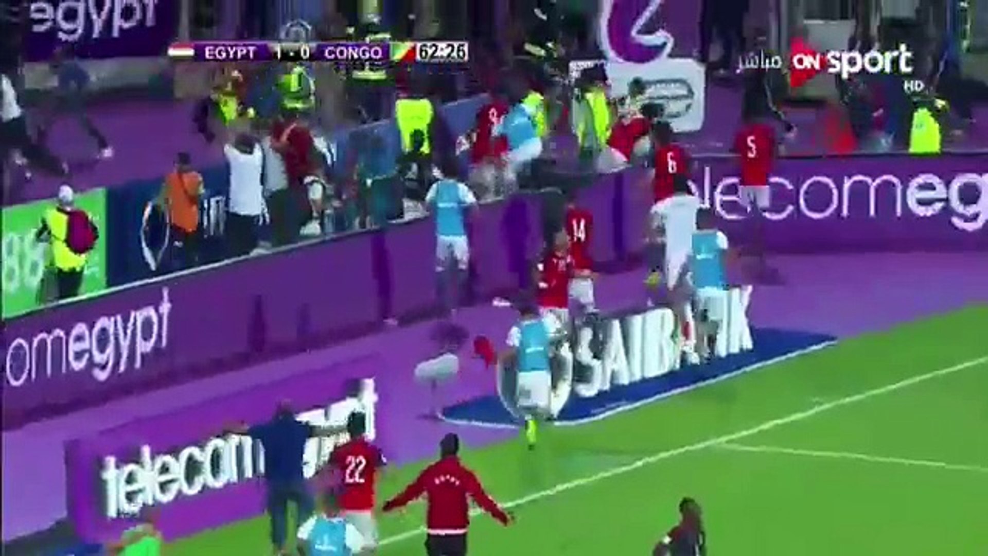 اهداف مصر والكونغو 2-1 - مصر فى كاس العالم - جنون وبكاء مدحت شلبى - Vidéo  Dailymotion