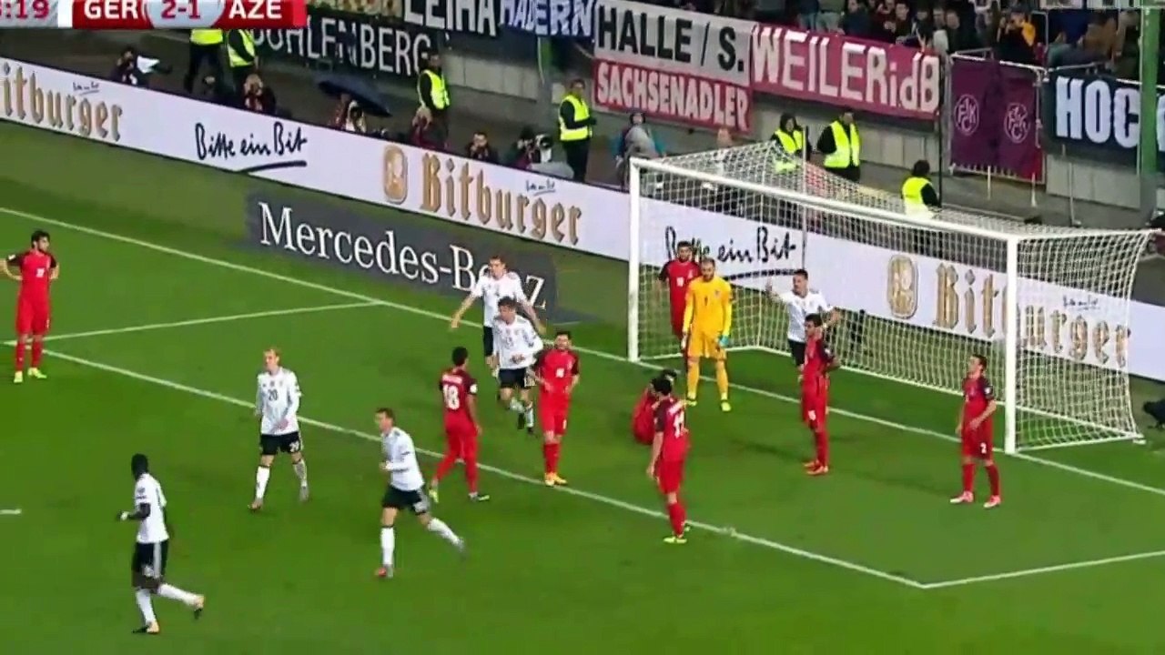 Antonio Rudiger Goal HD - Germany 3 - 1 Azerbaijan - 08.10.2017 (Full Replay)