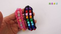 雙珠梯手鍊 Double Bead Ladder Bracelet - 彩虹編織器中文教學 Rainbow Loom Chinese Tutorial