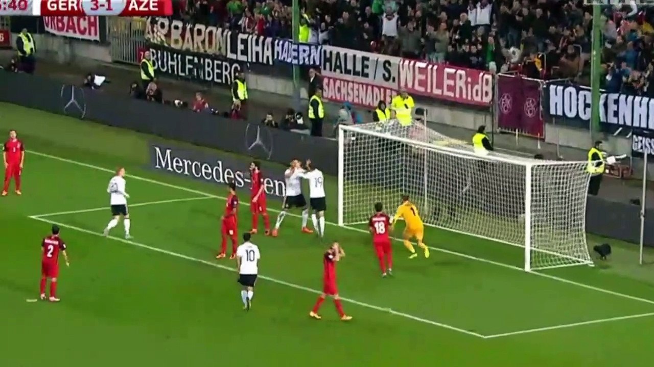 Leon Goretzka second Goal HD - Germany 4 - 1 Azerbaijan - 08.10.2017 (Full Replay)