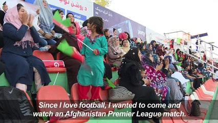 Hear them roar: Afghan female football fans show their support