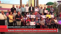 Kadınlardan 'Müftülük Yasası' protestosu