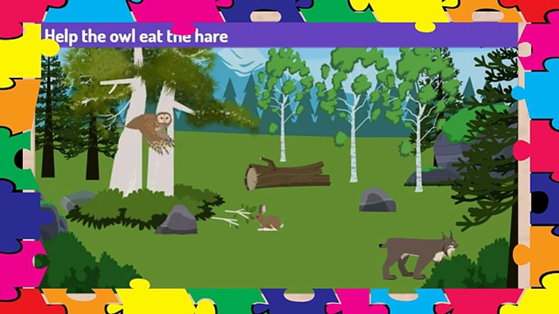 Food Chains and Food Webs. Education video game for kids