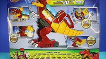 New Power Rangers Rumble And Roar T-Rex Zord Vs Ty Rux Dinotrux Dino Super Charge Unboxing -WD Toys