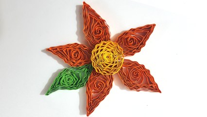 ✅ How to make a quilled Flower with crimping tool