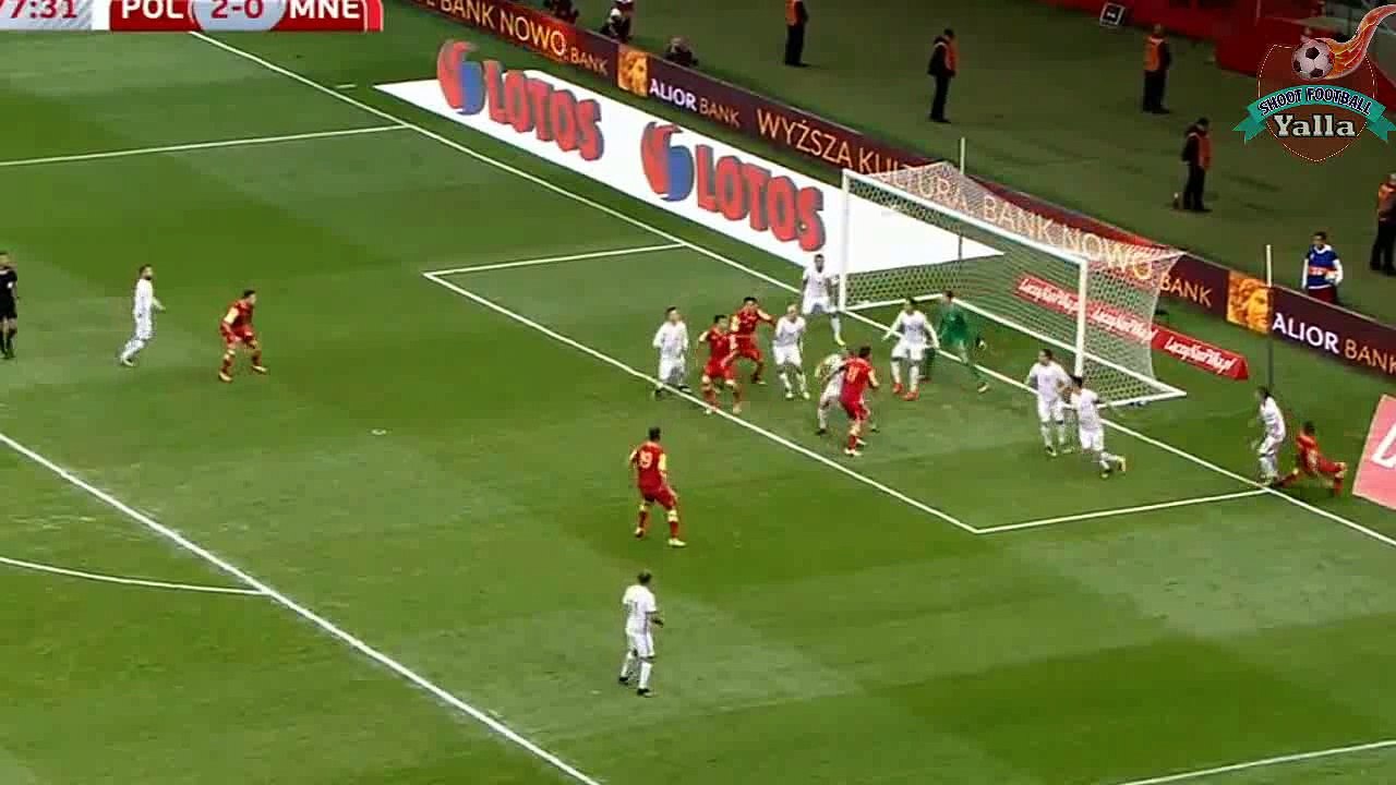 Poland vs Montenegro  4 - 2 : Goals and match Overview : 8-10-2017
