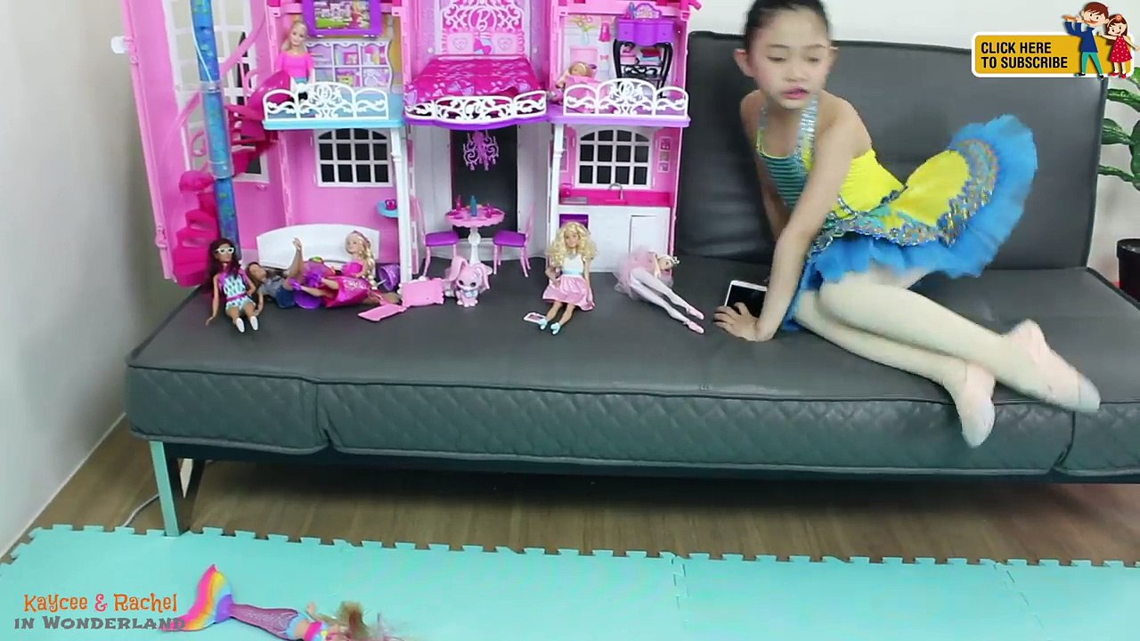 Barbie Ballerina broke her ankle Doc Mcstuffin to the rescue by Kaycee & Rachel in Wonderland