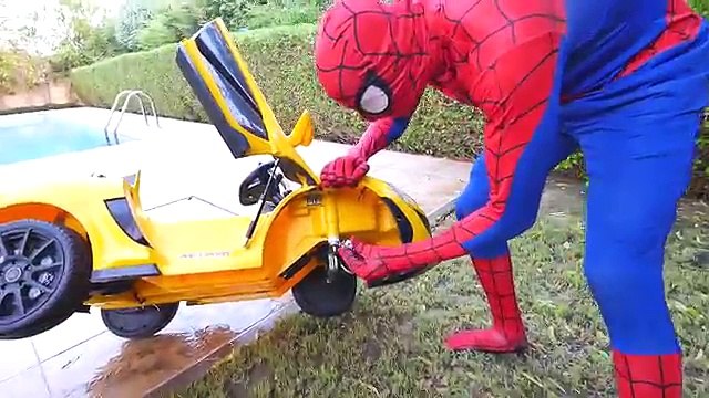 POWER WHEEL Ride On Cars Wheel Fell Off - Finger Family Nursery Rhymes for Children with Action