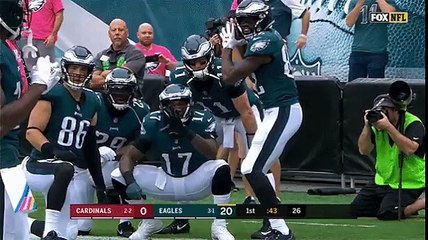 Philadelphia Eagles celebrate touchdown with a home run vs Cardinals!