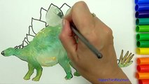 Dinozorlar çizme, Boyama sayfaları, çizmek ve boyamak, Öğrenme Renkleri