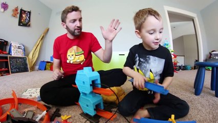 Father & Son GET RAD ROCKET BLASTING HOT WHEELS TRACK!