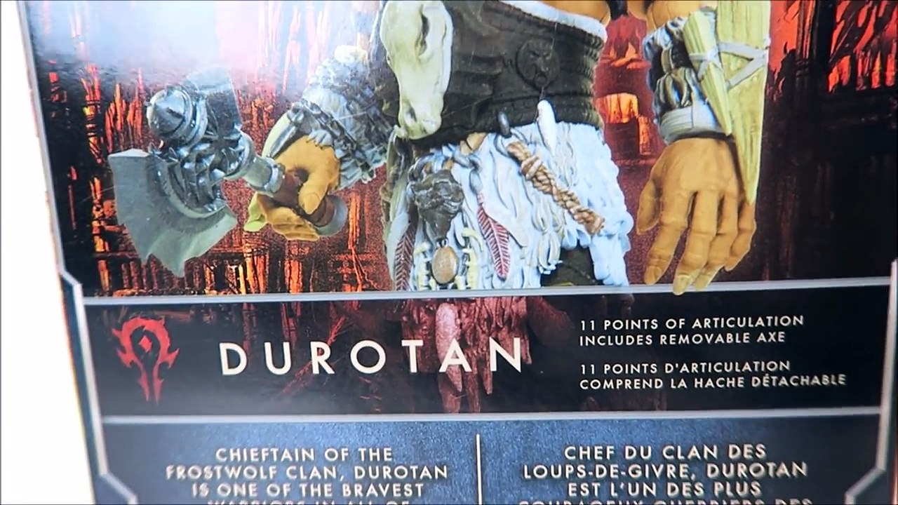 World of Warcraft Jakks Pacific WARCRAFT MOVIE 6 DUROTAN Action Figure Toy Review