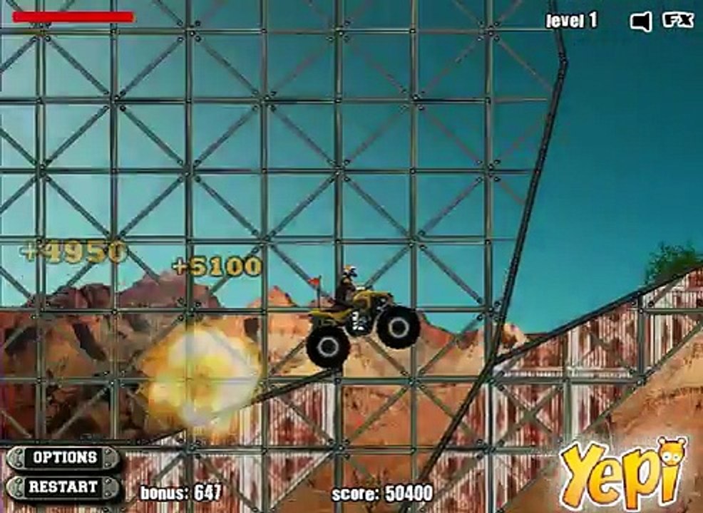 Car games for kids - Xe địa hình ATV Destroyer - Đua xe hoạt hình mô tô