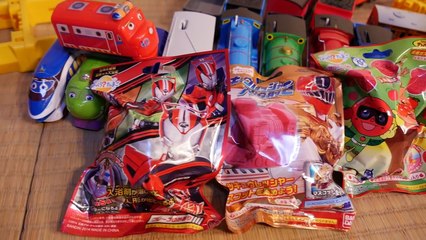 びっくら？たまご(アンパンマン・トッキュウジャー・仮面ライダードライブ)×きかんしゃトーマスBath salts and Thomas Anpanman