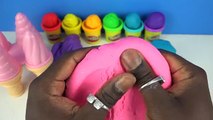 DIY How To Make Kinetic Foam Ice Cream Cone VS Kinetic Sand Ice Cream VS Play Doh Learn Colors