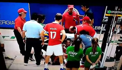 Medico do Sporting ajuda jogador do benfica