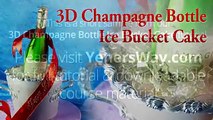 3D Champagne Bottle Ice Bucket Cake Tutorial - Sample