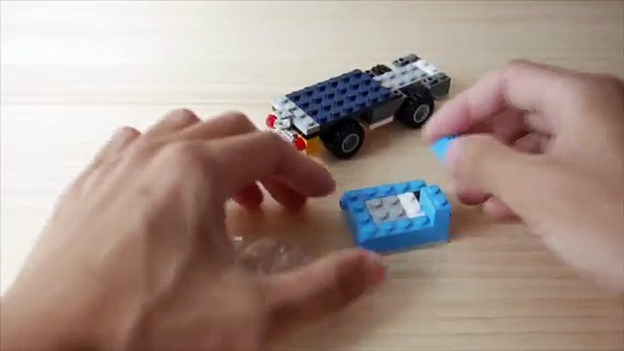 Building a simple LEGO Mixer truck using Classic 10696 (レゴ：ミキサー車の作り方)