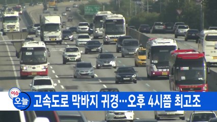 [YTN 실시간뉴스] 고속도로 막바지 귀경...오후 4시쯤 최고조 / YTN