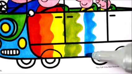 Download Video: PEPPA PIG Coloring Book Pages Kids Fun Art Activities Videos for Children Learn Rainbow Colors