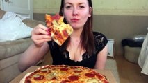 Pepperoni Pizza / Cheesecake ~ ASMR Relaxing Eating Sounds Mukbang 먹방