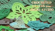 3D Crochet Leaf Tall Stitches Tutorial 28 Part 1 of 2 Complex Stitch Base