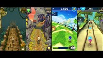 Temple Run Vs Temple Run 2 Vs Sonic Dash Vs Sonic Dash 2: Sonic Boom (Android / iOS) Gameplay