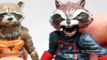 Marvel Legends Rocket Raccoon Guardians of the Galaxy Groot BAF Wave Action Figure Review
