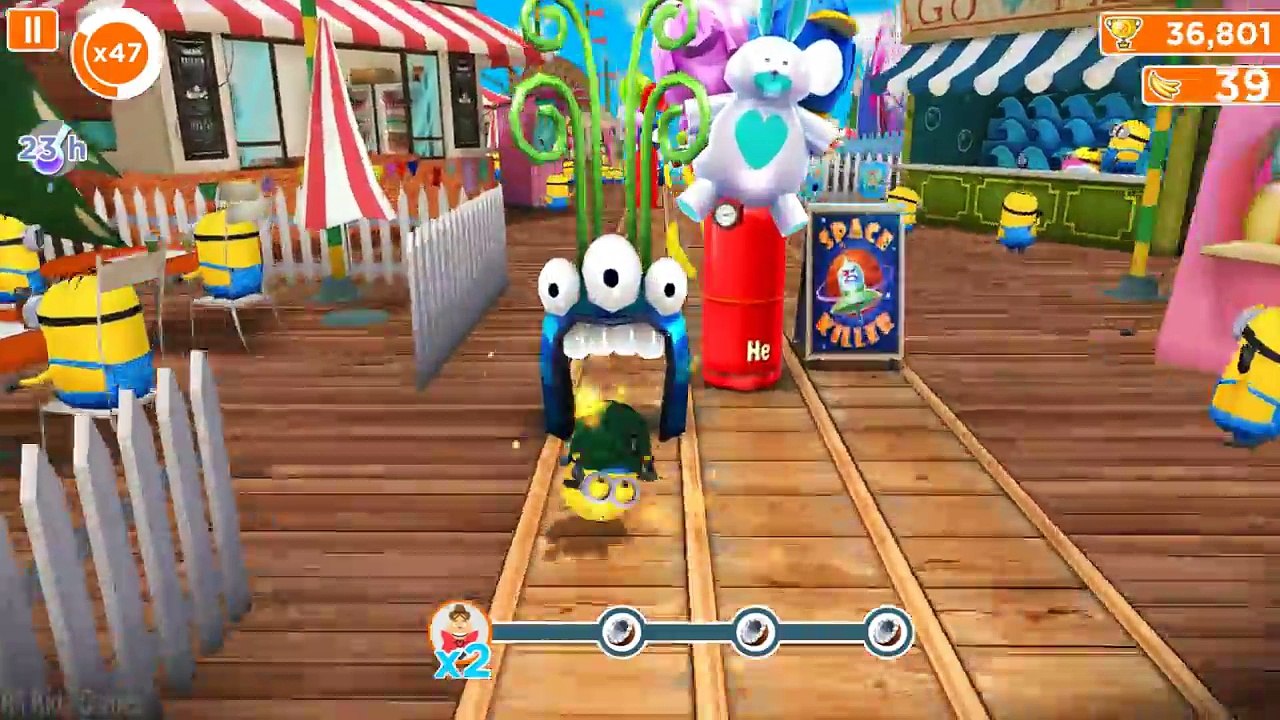 Despicable Me 2 - Minion Rush : Frankenstein Minion Vs Villaintriloquist ! Free Kids Games