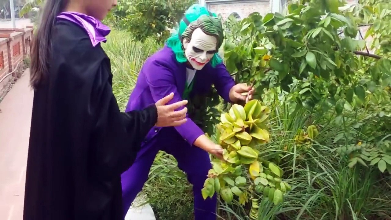RECKLESS JOKER Crushes SpiderBaby Ball Under Car w/ T-Rex Dinosaurs vs Elsa baby