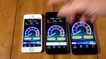 iPhone 6 Plus vs iPhone 6 vs iPhone 5s Speed Test