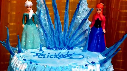 DIY Decora pastel de FROZEN,DECORATE CAKE FROZEN , TORTA chantilly facil
