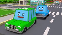 Police car with Racing Cars Chase in Kids Video | 3D Car Cartoon Animation Cars & Truck Stories
