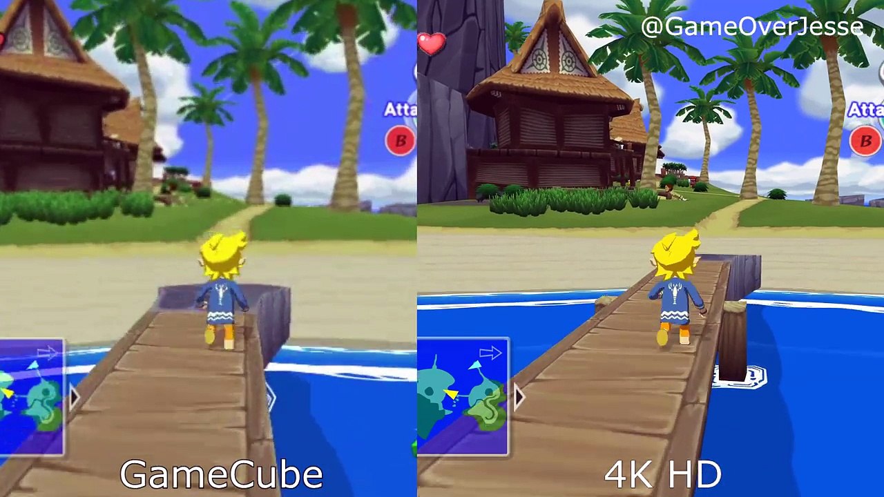 Zelda Wind Waker HD 4K - Graphics Comparison - Next Gen vs Wii U